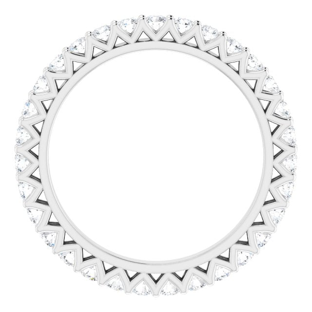 0.93 ct. Shared Prong Round Diamond Eternity Band-VIRABYANI